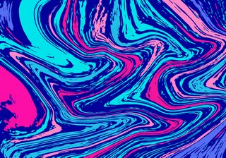 流质油漆交融彩色海报背景高清印刷素材