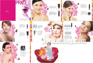 美容价目表矢量素材