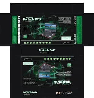 彩盒平面展开图