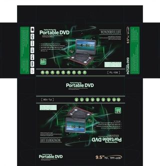 彩盒平面展开图