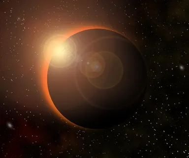 日食的宇宙结构 日食的宇宙结构