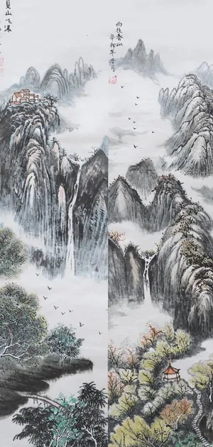 水墨山水画图片 水墨山水画图片