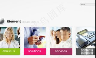 网页界面模板flash网站模板