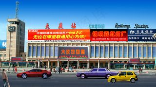 大庆火车站 广告位规划图片