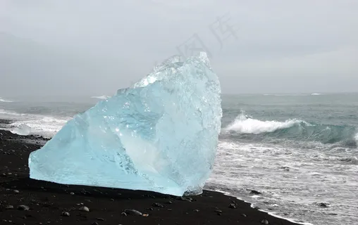 海边的冰块图片 海边的冰块图片