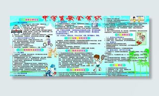 中学生安全常识展板图片
