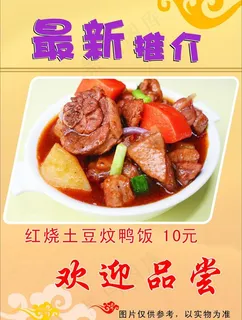 土豆炆鸭海报图片