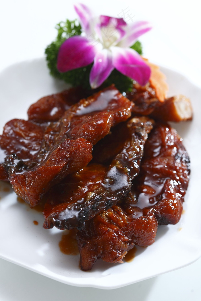 高清红烧肉摄影