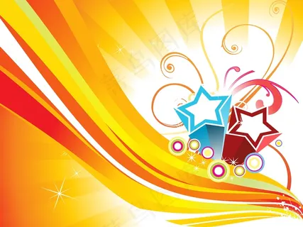 丰富多彩的黄色光线背景条纹 丰富多彩的黄色光线背景条纹