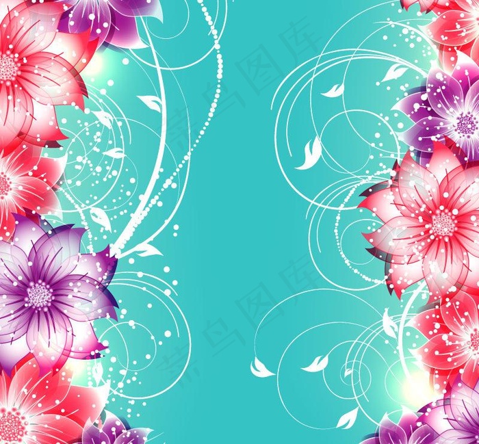 欧式花纹花卉边框图片