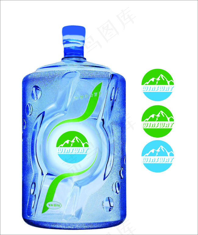 矿泉水UI设计排版cdr矢量模版下载