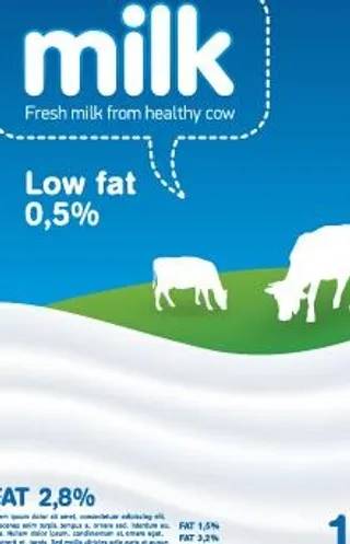 创意牛奶广告海报矢量图04