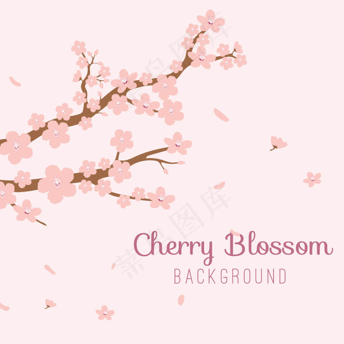 中国风梅画山水画素材