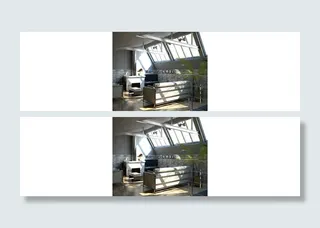 阁楼客厅3D模型图片模板下载