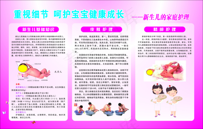 重视细节呵护宝宝健康成长cdr矢量模版下载