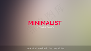 多款干净简约的文字标题版式动画AE...