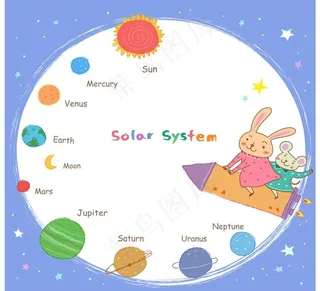 骑火箭飞翔的兔子图片