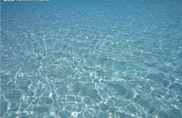 清澈海水图片