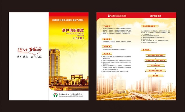 农村信用社折页图片(188X210)cdr矢量模版下载
