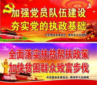 扶贫帮扶政策展板