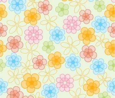 植物缤纷背景矢量图085