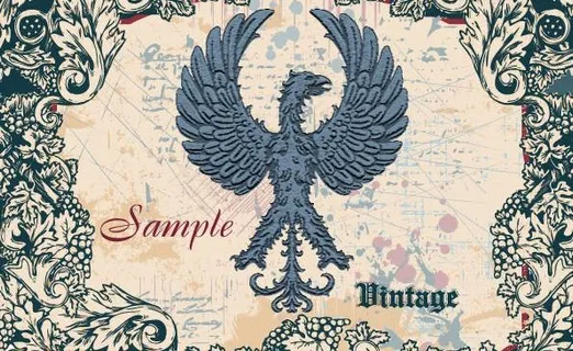 欧式复古花纹背景图片