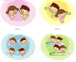 卡通儿童插画图片