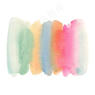 PSD清新色彩水彩晕染背景图片