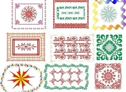 花边相框 金色相框 名片卡片 广告...