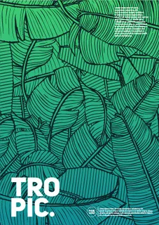 时尚创意热带叶子海报背景矢量素材