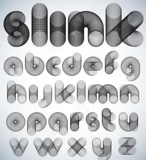 创意字母设计矢量图2