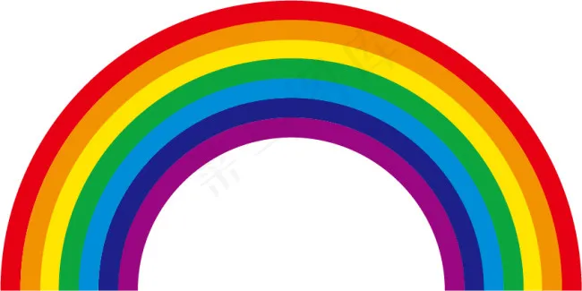 彩虹素材eps,ai矢量模版下载