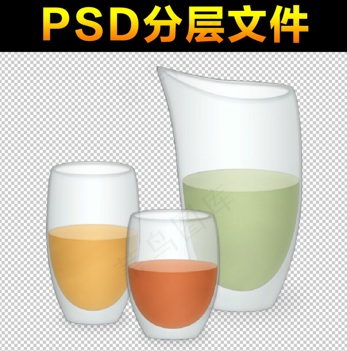 透明杯素材免扣大图