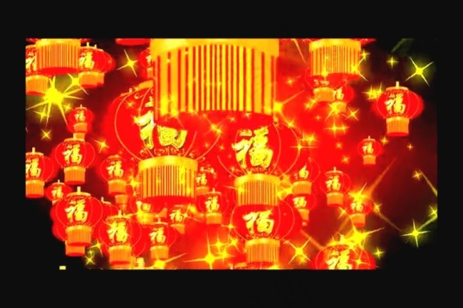 福字红灯笼视频素材下载