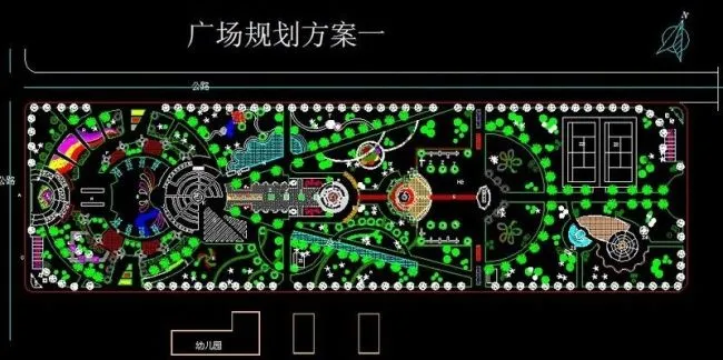 广场修改规划CAD图
