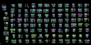 103套电视背景墙CAD图库