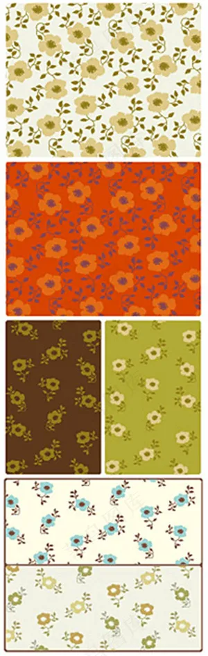 碎花布矢量素材