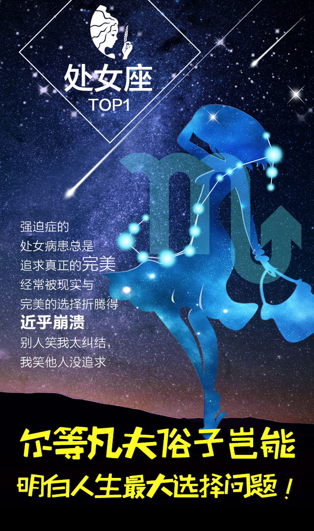处女座12星座psd模版下载