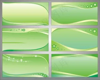 绿色清爽展板设计矢量素材