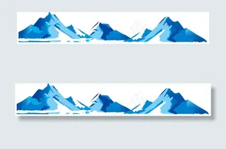 冰山 冰山矢量 山峰 雪山 冰山素...