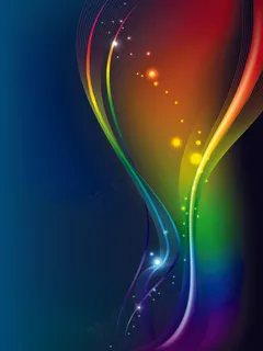 绚丽的色彩，动感流线矢量素材03矢...