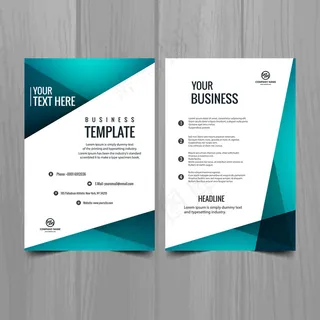 个性创意时尚蓝色名片模板