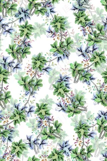 手绘卡通树叶传统花纹海报杂志背景