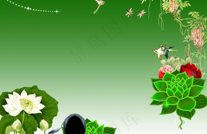 鸟语花香图片