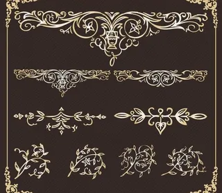 欧式花纹图片