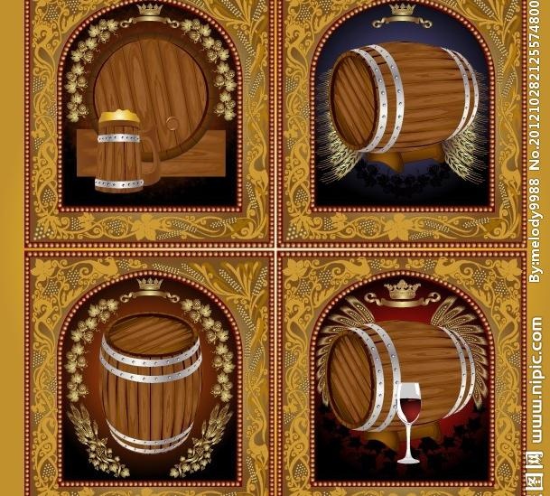 橡木桶 酿酒图片