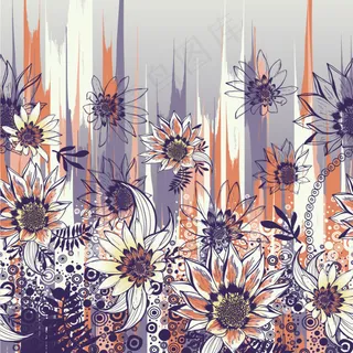 花卉矢量图图片