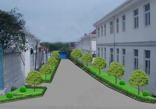 小区绿化图片