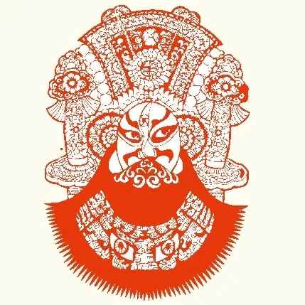 京剧人物剪纸 矢量CDR_84cdr矢量模版下载
