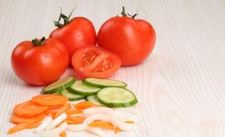 西红柿 黄瓜片 胡萝卜片图片